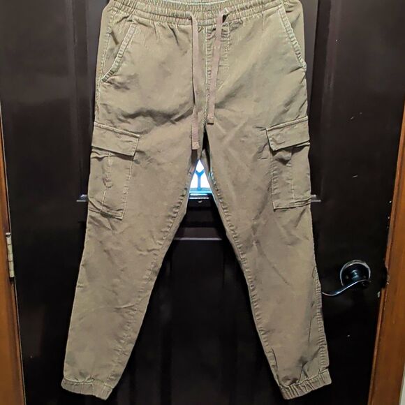 Aéropostale Other - Aéropostale Aero Beige Corduroy Cargo Jogger Pants XS 28" Waist Tapered